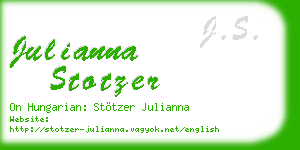 julianna stotzer business card